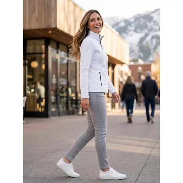  Dámska micro fleece mikina MALFINI FACTOR 853 BIELA 