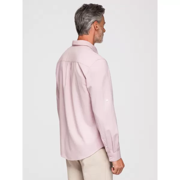  Pánska košeľa OMBRE OM-SHCS-0190 PASTEL PINK 