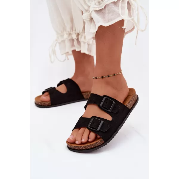  Dámske šľapky BOTO 56301-1 BLACK 