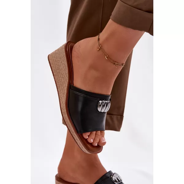  Dámske šľapky SERGIO LEONE KL325 BLACK 