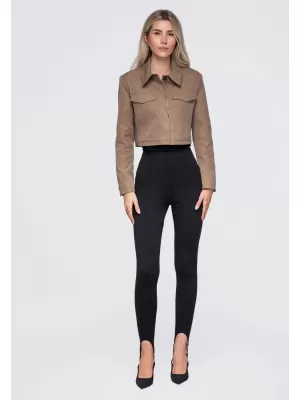 Dámske sako OMBRE OW-BL-E0007 BEIGE