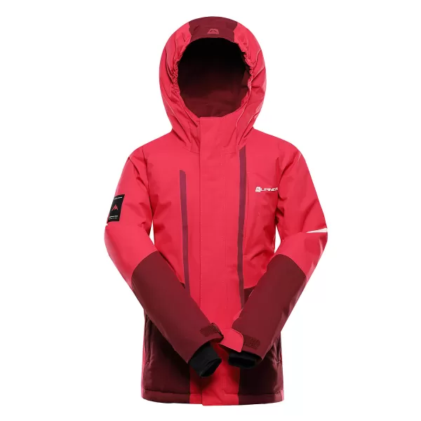  Detská lyžiarska bunda ALPINE PRO DEARO 3 RASPBERRY 