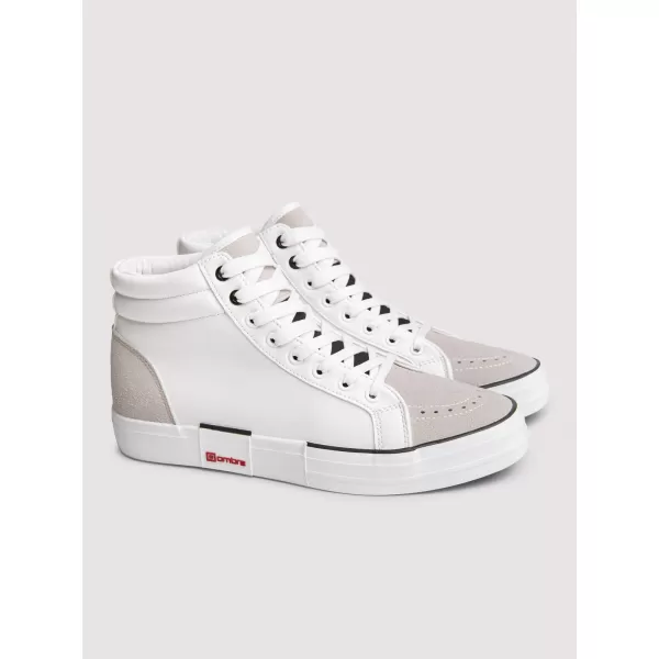  Pánske členkové tenisky OMBRE OM-FOTH-0240 WHITE AND BEIGE 