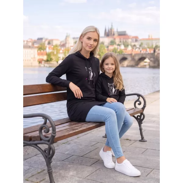  Dámska predĺžená mikina ALTISPORT ALW091419 ČIERNORUŽOVÁ 
