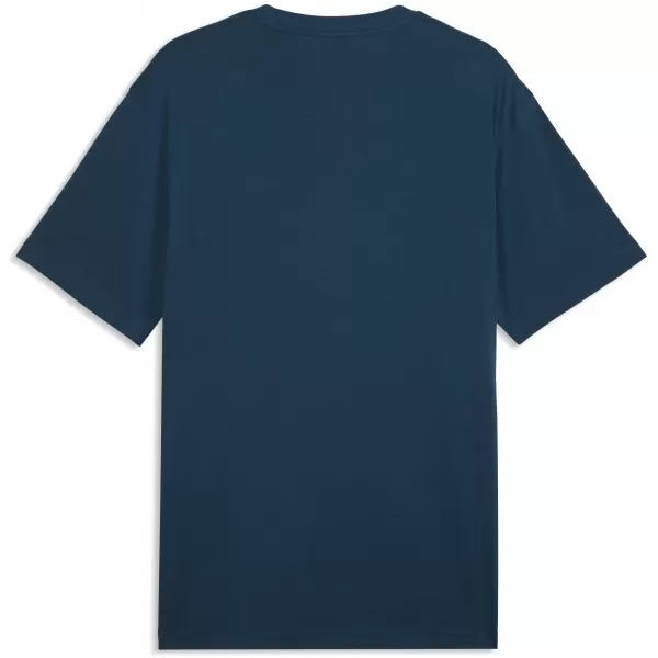 Pánske tričko PUMA ESS RELAXED SMALL NO. 1 LOGO TEE 68915336 MIDNIGHT PETROL 