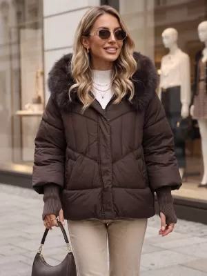 Dámska bunda DSTREET TY5743 FIALOVÁ