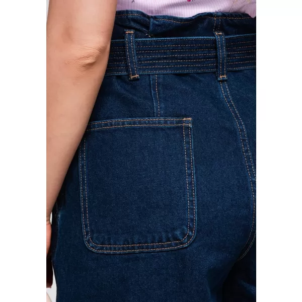  Dámske kraťasy OMBRE OW-ST-E0011 DARK DENIM 