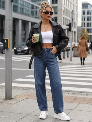 Dámske nohavice DSTREET UY3096 MODRÁ