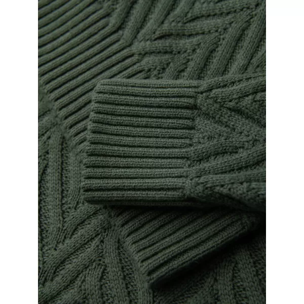  Pánsky sveter OMBRE OM-SWSW-0190 MUTED GREEN 