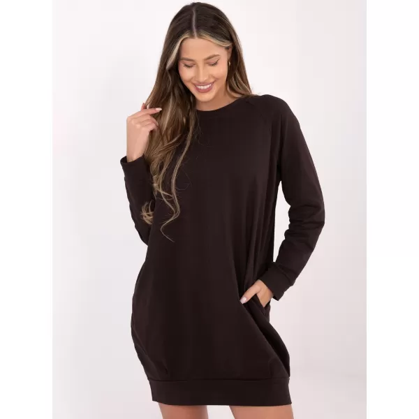  Dámske šaty BASIC FEEL GOOD RV-TU-5184.93P DARK BROWN 