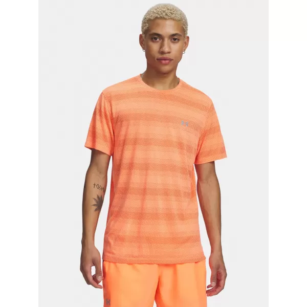 Pánske tričko UNDER ARMOUR VELOCITI SS 6009517-824 ORANŽOVÁ 