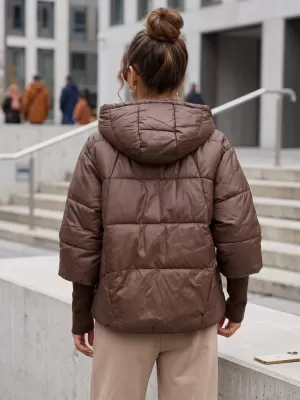 Dámska bunda DSTREET TY5766 HNEDÁ