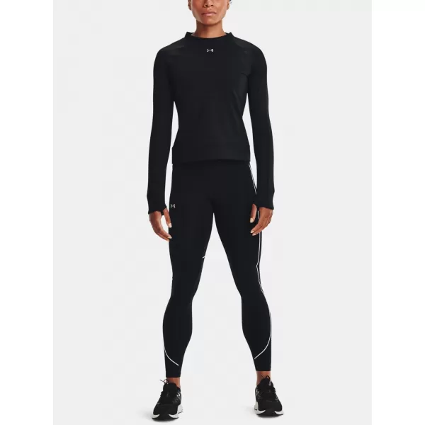  Dámske termo legíny UNDER ARMOUR UA RUSH CG NOVELTY LEGGING 1365720-001 ČIERNA 