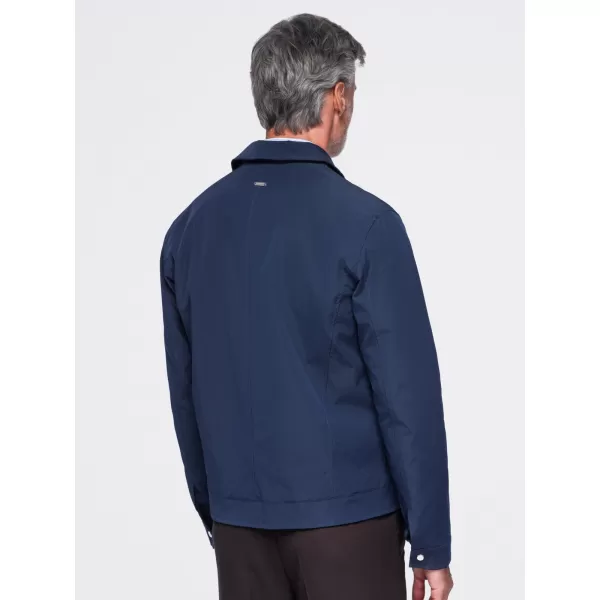  Pánska prechodná bunda OMBRE OM-JANP-0224 NAVY BLUE 