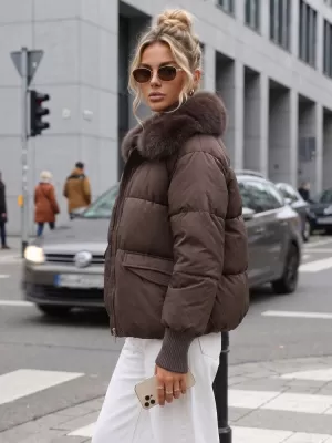 Dámska bunda DSTREET TY5819 FIALOVÁ