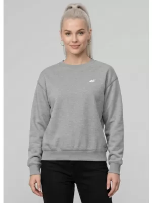 Dámska mikina 4F WMM00TSWSF2534 COLD LIGHT GREY MELANGE