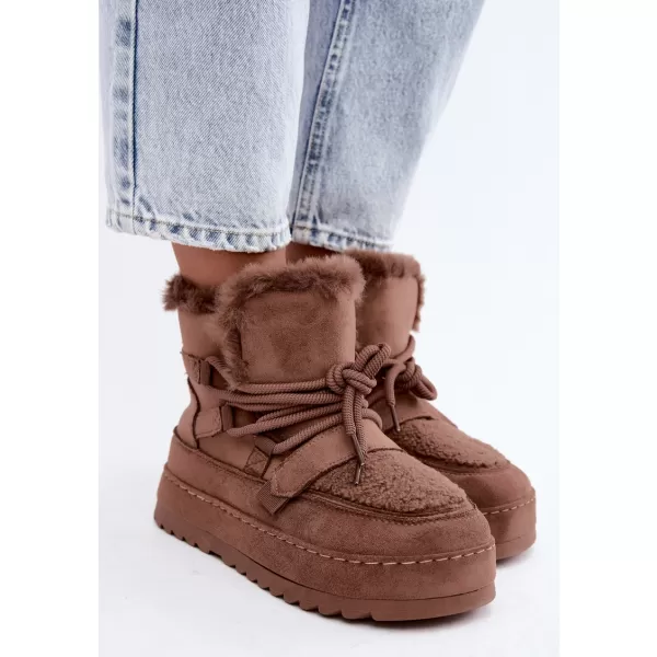  Dámske snehule BOTO 9077 MOCHA 