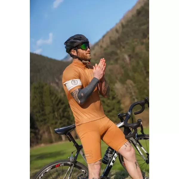 Pánsky cyklo dres NORDBLANC CAMEL NBSMF8079 HNEDÁ 