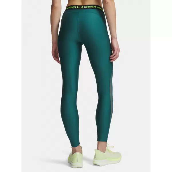  Dámske legíny UNDER ARMOUR HEATGEAR MESH LEGGING 6010009-338 ZELENÁ 