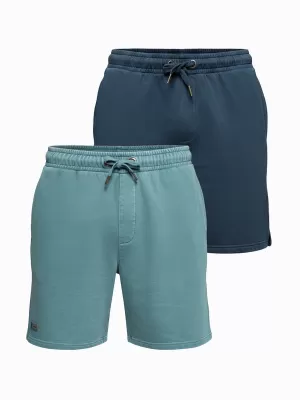 Pánsky set kraťas OMBRE Z126 NAVY BLUE/TURQUOISE