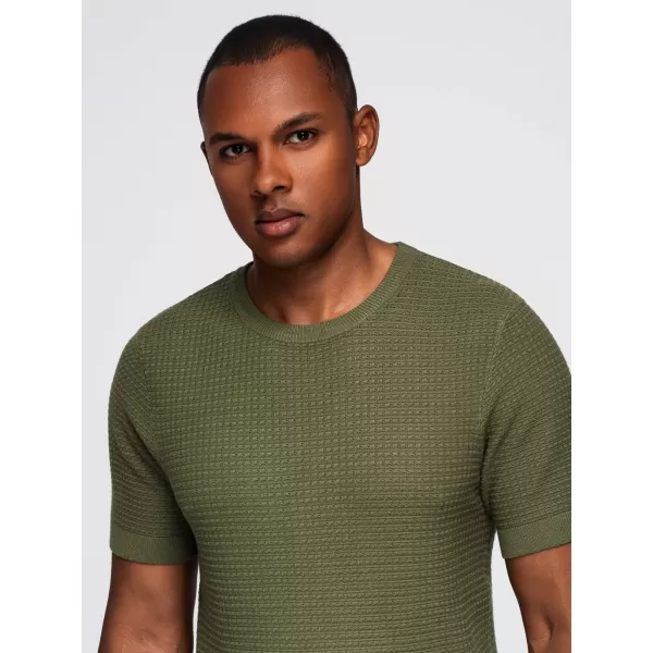  Pánske tričko OMBRE OM-TSCT-0303 OLIVE 