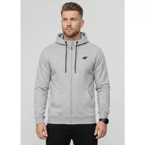  Pánska mikina 4F WMM00TSWSM2550 COLD LIGHT GREY MELANGE 