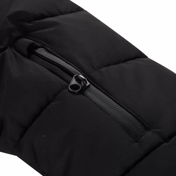  Pánsky zimný kabát ALPINE PRO PUER BLACK 