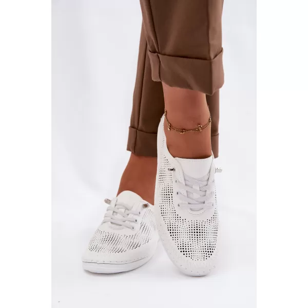  Dámske tenisky S.BARSKI LR61-7083 WHITE 