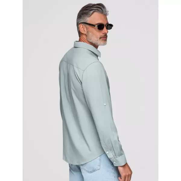  Pánska košeľa OMBRE OM-SHCS-0190 PASTEL GREEN 