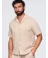 Pánska košeľa OMBRE OM-SHSS-0221 LIGHT BROWN