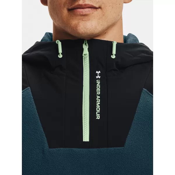  Pánska mikina UNDER ARMOUR UA RUSH FLEECE HOODIE 1366177-413 MODRÁ 