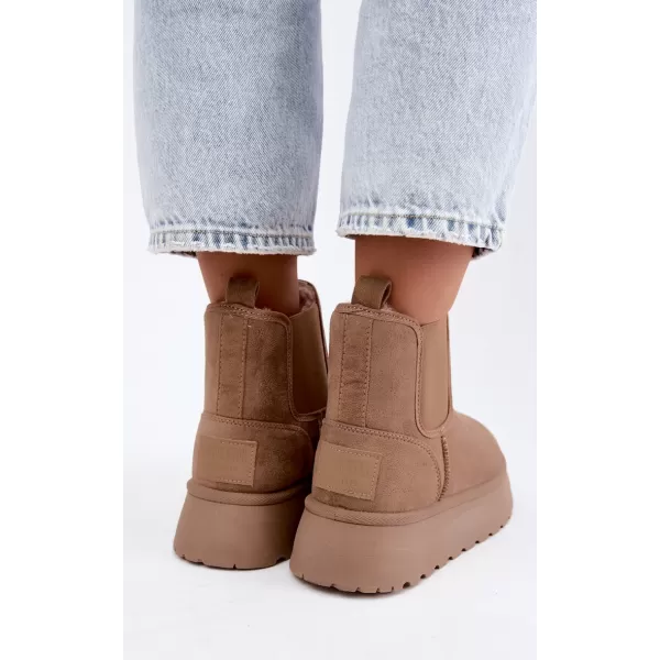  Dámske snehule BIG STAR SHOES UU274173 BEIGE 