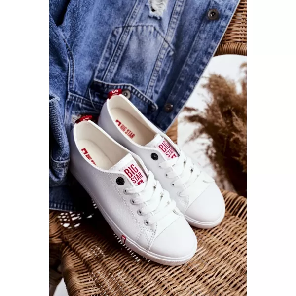  Dámske tenisky BIG STAR SHOES GG274005 WHITE/RED 