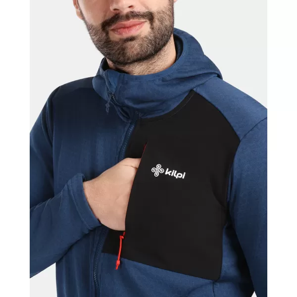  Pánska fleece mikina KILPI SEVELEN-M 1M0202KI TMAVO MODRÁ 