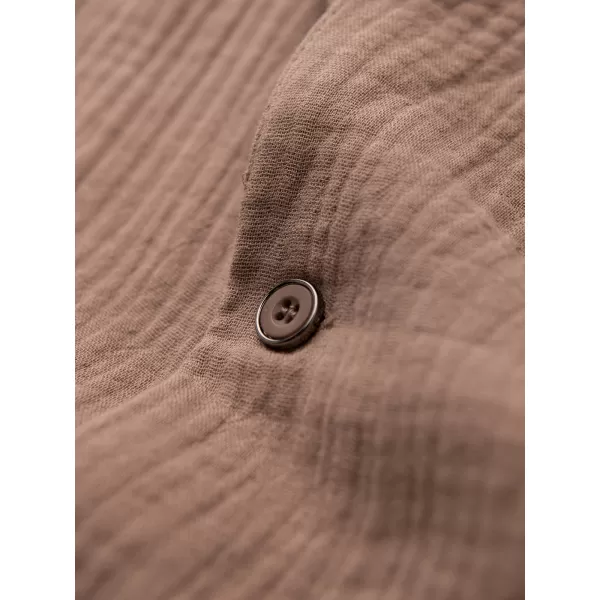  Pánska košeľa OMBRE OM-SHSS-0223 LIGHT BROWN 