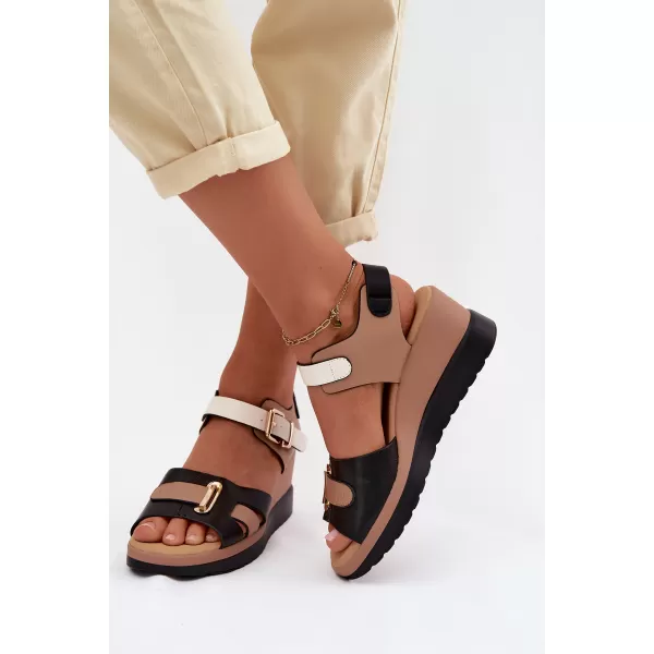  Dámske sandále ARTIKER 58C0316 BLACK/BEIGE 