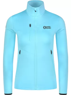 Dámska powerfleece mikina NORDBLANC CRISP NBSFL8338 SVETLO MODRÁ
