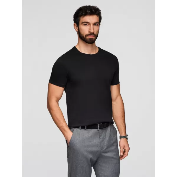  Pánske tričko OMBRE OM-TSBS-0268 BLACK 