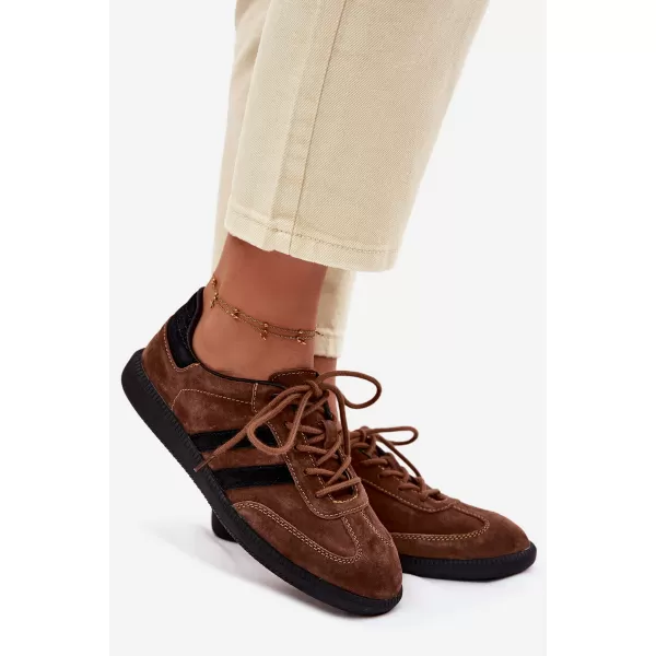  Dámske tenisky BOTO GD-XF-164 BROWN/BLACK 