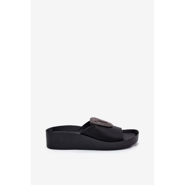  Dámske šľapky S.BARSKI KV51-028 BLACK 