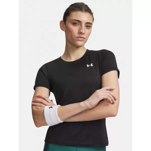  Dámske tričko UNDER ARMOUR TECH MESH SS 6009990-001 ČIERNA 