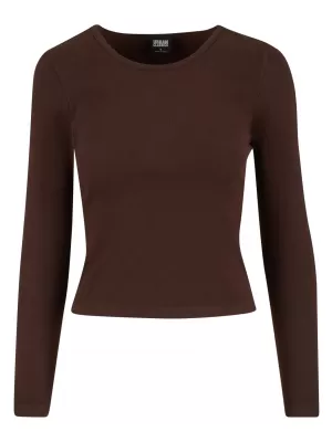 Dámske tričko URBAN CLASSICS TB7786 WARM/BROWN