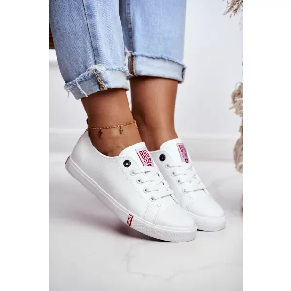  Dámske tenisky BIG STAR SHOES GG274005 WHITE/RED 