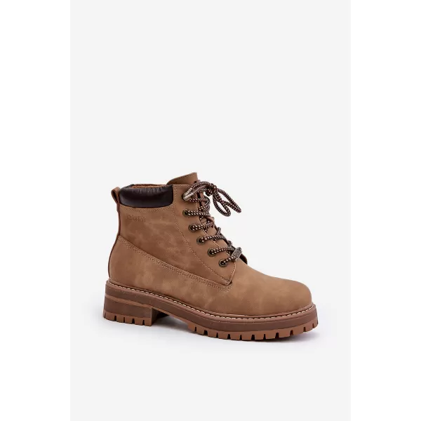  Dámske čižmy BIG STAR SHOES OO274A289 BROWN/BEIGE 