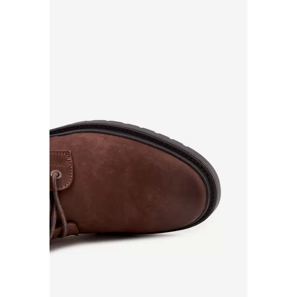  Pánske členkové topánky BIG STAR SHOES OO174149 BROWN/BEIGE 