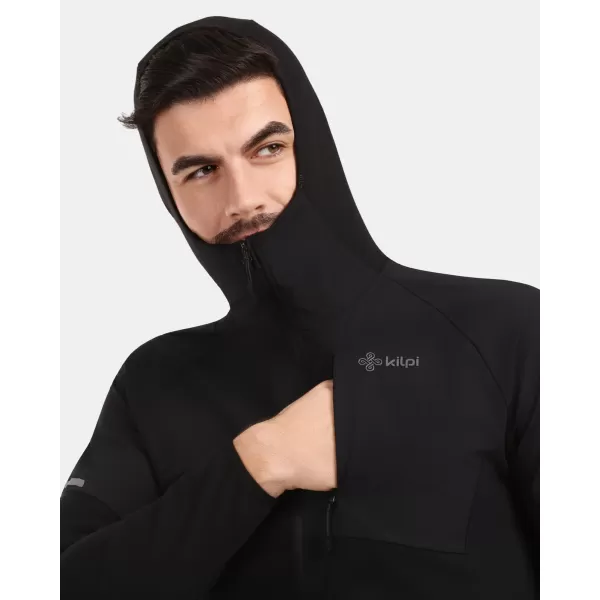  Pánska fleece mikina KILPI NASHVILLE-M 1M0201KI ČIERNA 