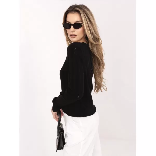  Dámsky sveter SUBLEVEL D90186AK90993A BLACK 