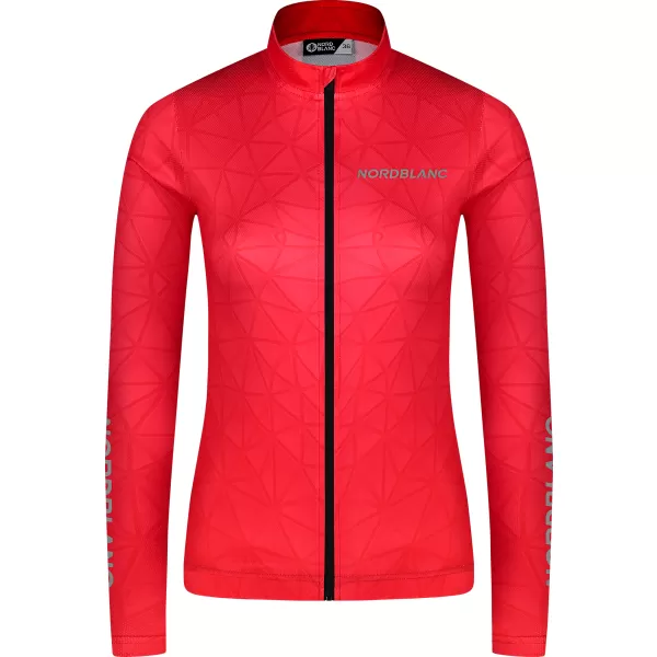  Dámsky cyklo dres NORDBLANC VELOFLOW NBSLF8105 ČERVENÁ 