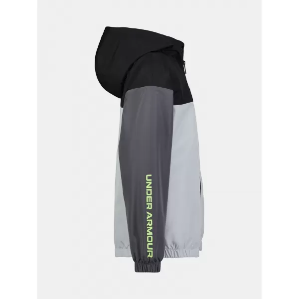  Chlapčenská bunda UNDER ARMOUR UA MANATAUG WINDBREAKER UJFIM67F-021 ŠEDÁ 