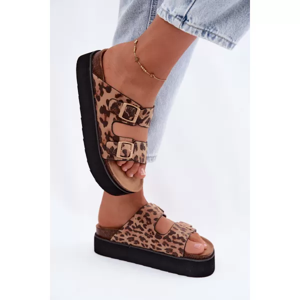  Dámske šľapky WRANGLER 20261072.92A BROWN/BEIGE 